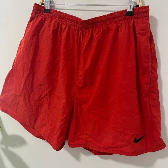 Nike Men's Red Retro Swim Trunks Size XXL - Picture 5 of 8